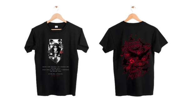 Itachi Uchiha oversize T-shirt - Image 3